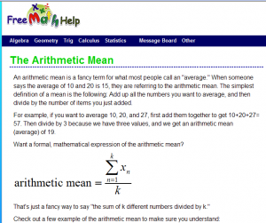 Review Of Free Math Help: Statistics | Statistics - LearningReviews