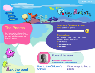 poetry archive children's poems