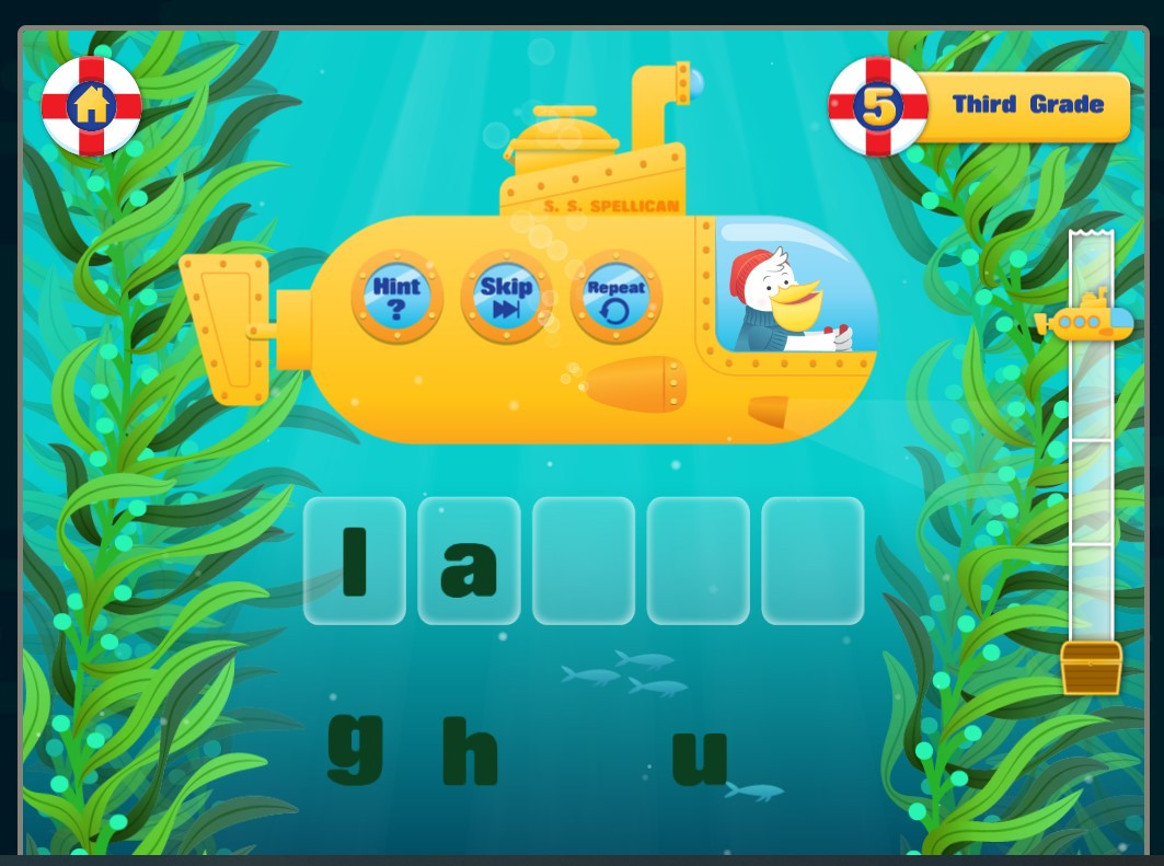 Submarine Spelling Practice Vocabulary & Spelling LearningReviews