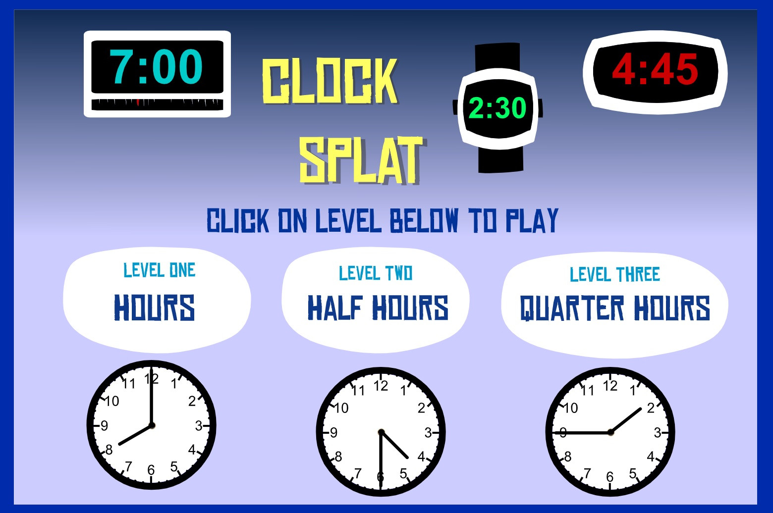 Clock Splat and On Time Telling Time LearningReviews