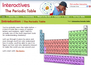 Interactives The Periodic Table Reviews Of K Websites Apps